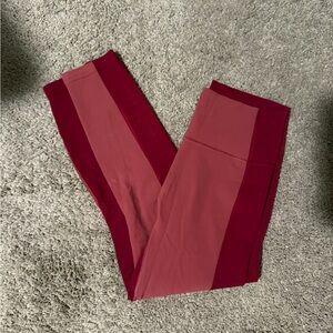 Two-Tone color block athleta Leggings